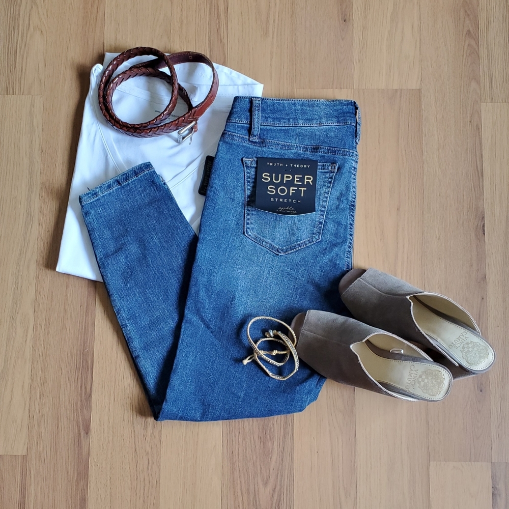 Truth + Theory Ankle Skinny, Sz 6P